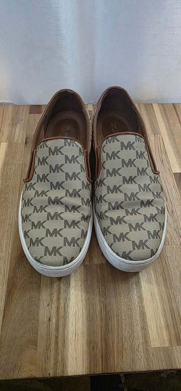 Michael Kors MK Logo Print Slip-On Sneakers